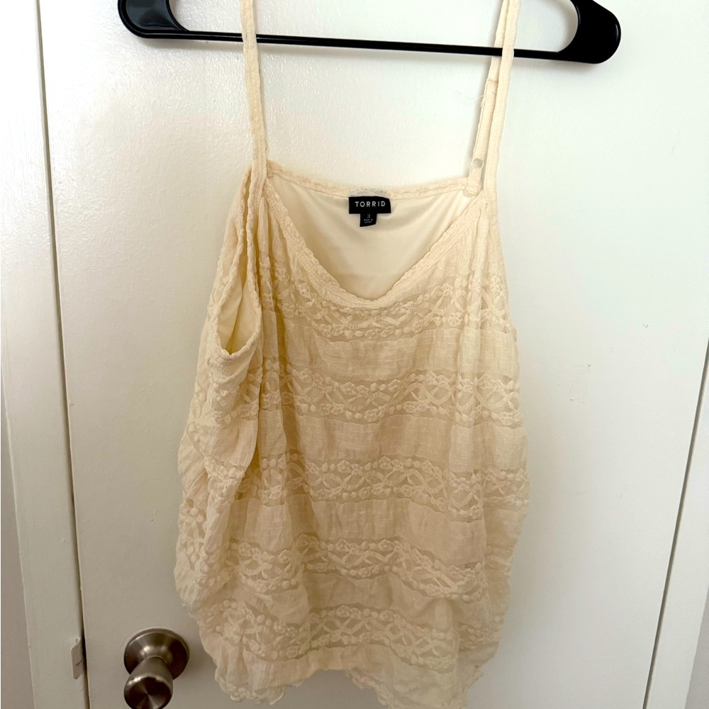 Torrid Ivory Lace Camisole